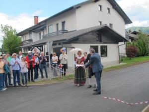 Stanovalci Langusove ulice so včeraj pripravili prireditev ob zaključku del.